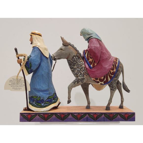 Jim Shore The Journey That Changed The World Figure W/ Mary Joseph & Donkey NEW - Picture 4 of 16